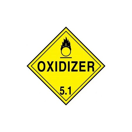 Accuform DOT PLACARD HAZARD CLASS 5  MPL501RM50 MPL501RM50